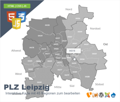 kostenlose Deutsche PLZ Postleitzahlen Landkarten Vorlagen